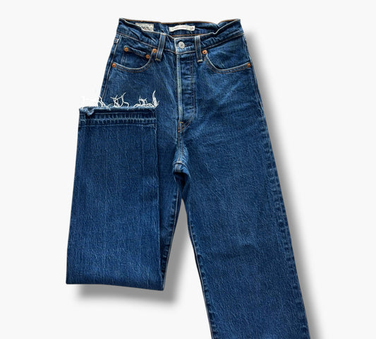 LEVI'S RIBCAGE STRAIGHT | SIZE 34